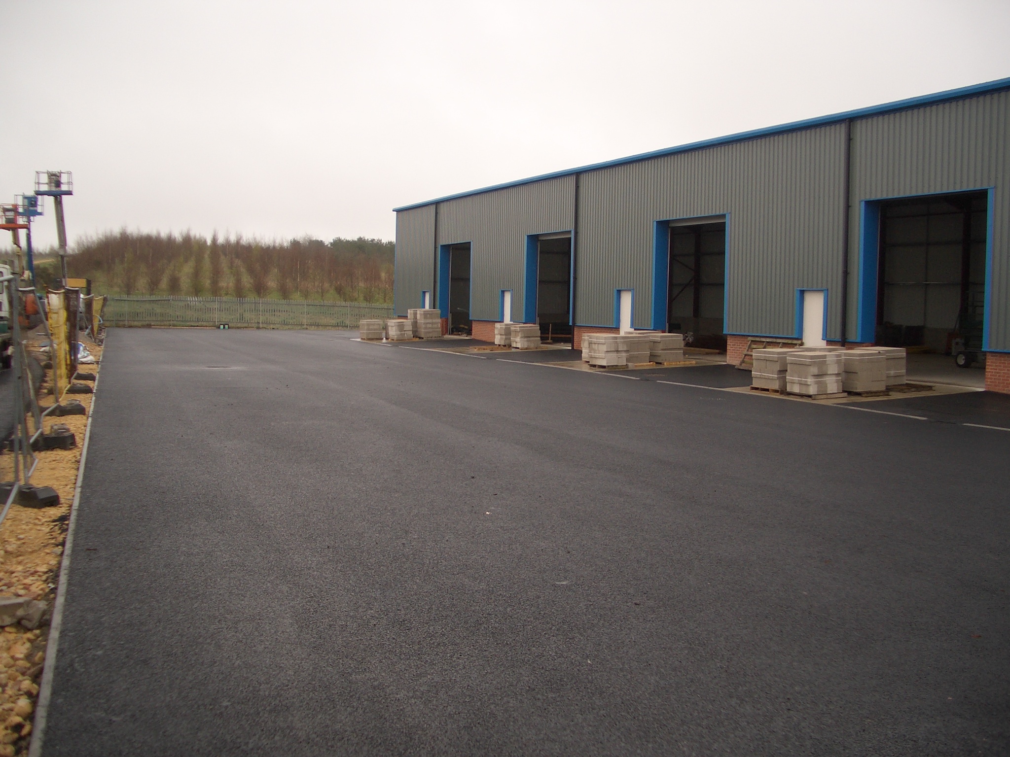 Just tarmac the yard infront of recently completed industrail units